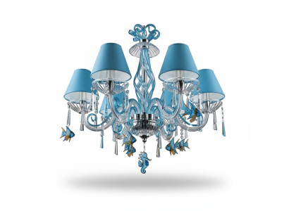 Bohemia Moderne Kronleuchter Licht Deckenleuchten Kronleuchter Kristall Blau Lampe
