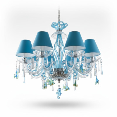 Blau Deckenleuchte Lichter Design Kronleuchter Lampen Kronleuchter Kristall