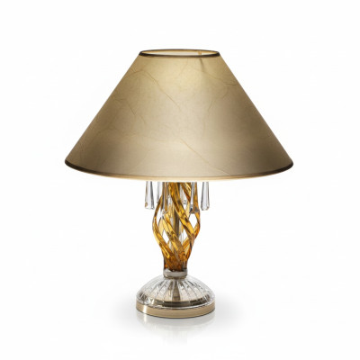 Kristalllampe Bürolampe Tisch Elite Bohemia Fuß Nachttisch Neu