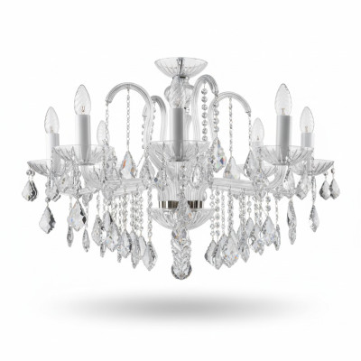 Kronleuchter Lampe Lampen Kristall Lichter Bohemia Deckel Kronleuchter