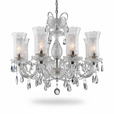 Bohemia Kristall Kronleuchter Lampe Decke Leuchte Lampen Abdeckung