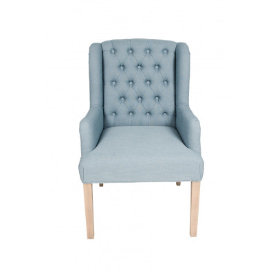 Chesterfield Hellblaue Stühle Stilvolle Sessel Hotel Einrichtung Polster Stuhl 6-er Set