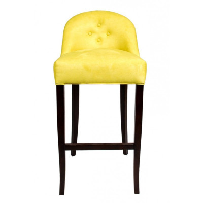 Gelber Chesterfield Barhocker Moderner Einsitzer Luxus Lounge Möbel 