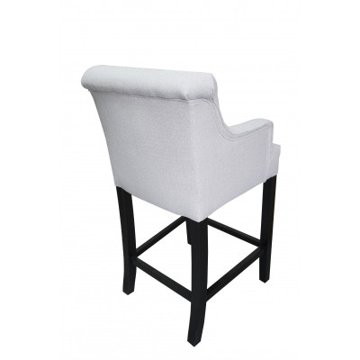 Designer x4 Graue Chesterfield Barhocker Designer Stuhl-Set Polster Lehnstühle