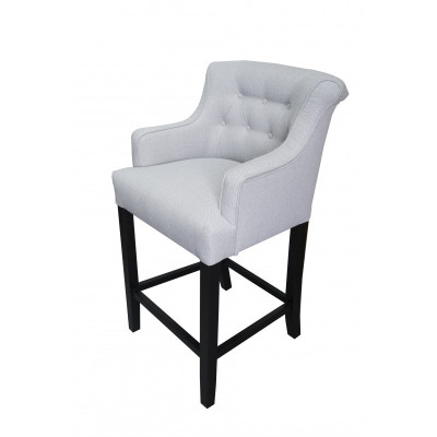 Designer x4 Graue Chesterfield Barhocker Designer Stuhl-Set Polster Lehnstühle