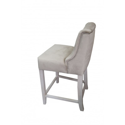 Taupe Chesterfield Barhocker Designer Barstühle 6er Set Stühle