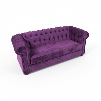 Sofa 3 Sitzer Chesterfield Couch Schlafsofa Bettfunktion Couchen Sofas Stoff Neu