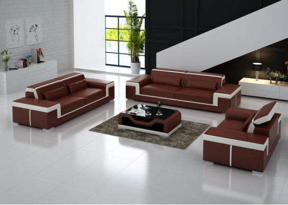 Sofagarnitur Couch Polster Sofa 3+1+1 Komplett Set Garnituren 3tlg.
