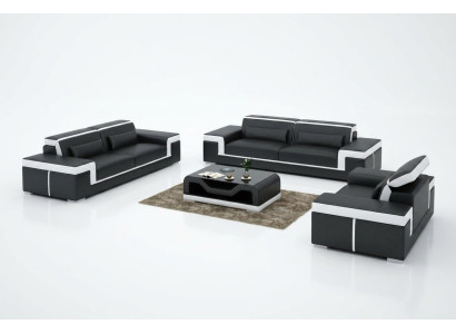 Sofagarnitur Couch Polster Sofa 3+1+1 Komplett Set Garnituren 3tlg.
