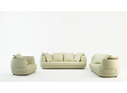 Perfekte Harmonie Großes Leder-Ecksofa U-Form für ein stilvolles Wohnzimmer