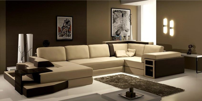 Komfort in großem Stil U-förmiges Ecksofa für das perfekte Wohnzimmer