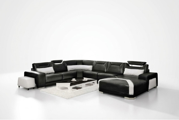Ecksofa mit USB,Polster Wohnlandschaft Couch Sofa Wohnlandschaft UForm Sitz Ecke