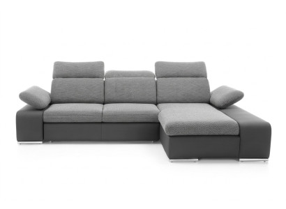 Design Ecksofa Couch Leder Multifunktion Wohnlandschaft Textil Polster