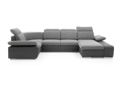 Ecksofa U-Form Sofa Wohnlandschaft Garnitur Polster Bettfunktion Design