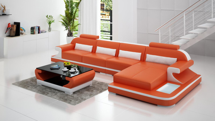 Ecksofa Eckcouch mit Schlaffunktion Couch Wohnlandschaft Sofa Sofas