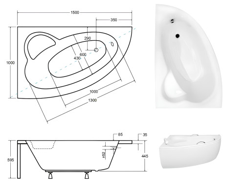 Unförmige Badezimmer Wanne Eck Badewannen Design Wannen Weiß
