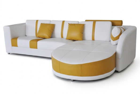 Couchgarnitur Modernes Sofa Sitzecke Leder Couch Polster Ecke Wohnlandschaft USB