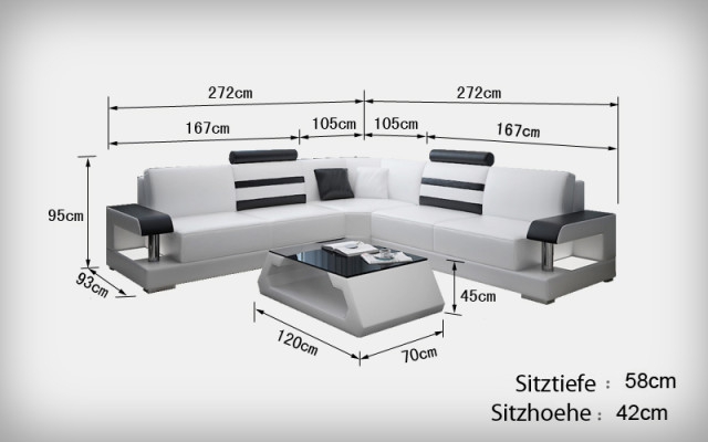 Leder Wohnzimmer Garnituren Couch Set Sofas Couchen Sofagarnitur 3+2+1 mit USB