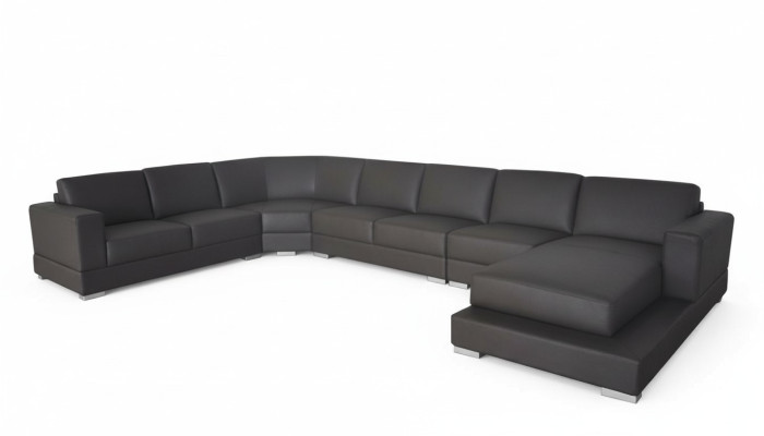 Design Eck Couch Polster Sitz Garnitur Landschaft Modern Möbel Sofas mit USB Neu