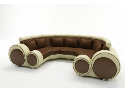 Ecksofa + USB Wohnlandschaft U Form Textil Big XXL Ecksofa Stoff Textil Sofa Neu