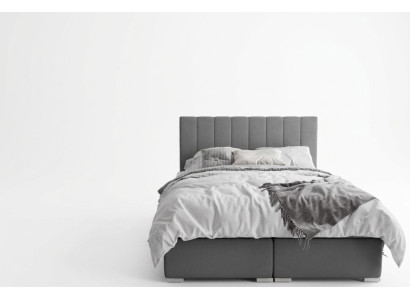 Boxspring Bett Hotel Doppel Betten Design Polster Kasten Funktion Grau