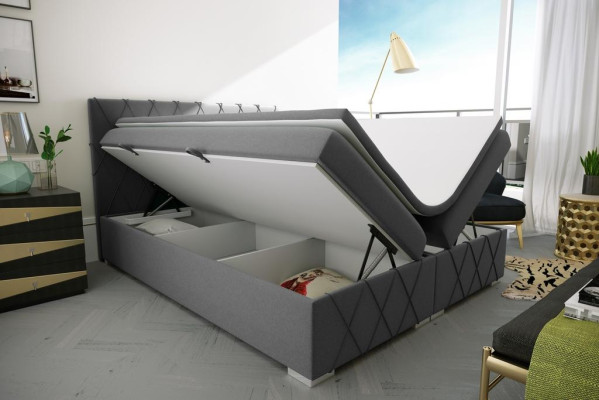 Bett Boxspring Komplett Set Doppel Matratze Topper Betten Funktion Kasten Hotel
