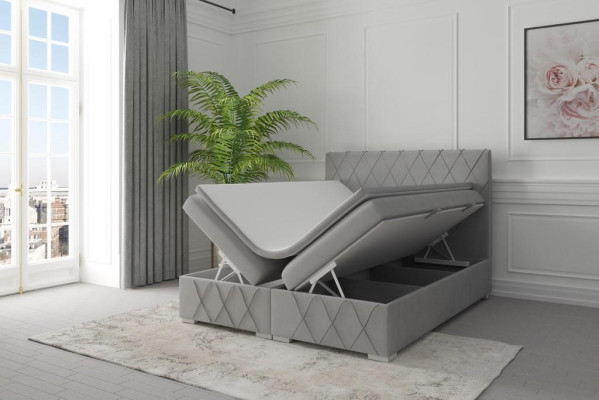Bett Boxspring Komplett Set Doppel Matratze Topper Betten Funktion Kasten Hotel