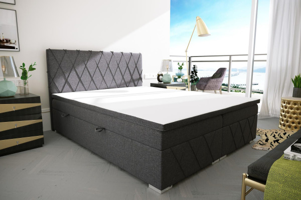 Doppel Bett Komplett Set Matratze Boxspring Topper Betten Funktion Kasten Hotel