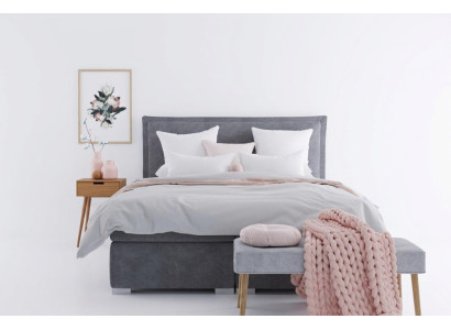 Moderne Hotel Boxspring Betten Doppel Luxus Bett Polster Kasten Funktion Stoff