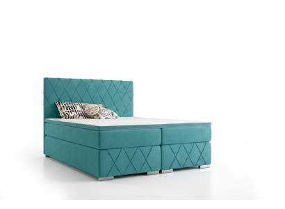 Komplett Set Matratze & Topper Boxspring Bett Luxus Polster 140x200cm Betten