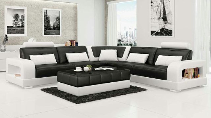 LEDERSOFA SOFA ECKCOUCH USB SOFAGARNITUR DESIGN COUCH WOHNLANDSCHAFT Nach Maß