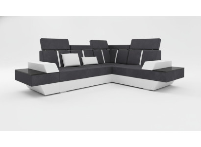 Design Ecksofa + USB Wohnlandschaft Sofa Ecksofa Stoff Leder Maßanfertigung Neu