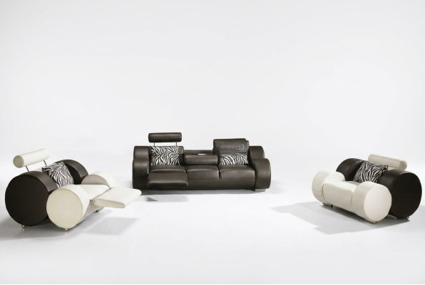 LEDERSOFA mit USB LEDER GARNITUR 3+2+1 SITZER POLSTERGARNITUR DESIGNER SOFA NEU
