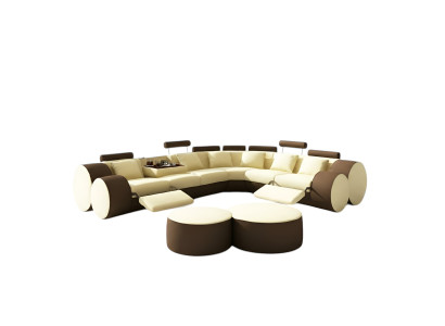 Designer ledersofa mit usb sofa ledercouch ecksofa wohnlandschaft maßanfertigung