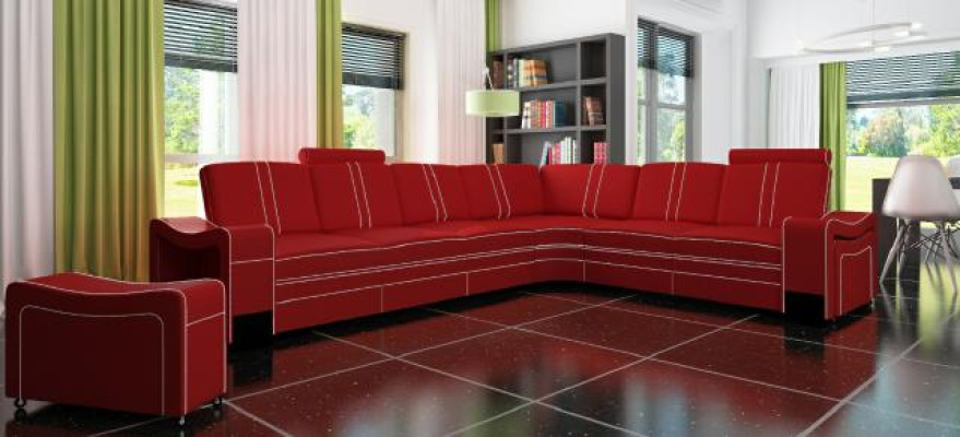 LEDERSOFA XXL WOHNLANDSCHAFT Massanfertigung LEDER ECKCOUCH GARNITUR mit USB