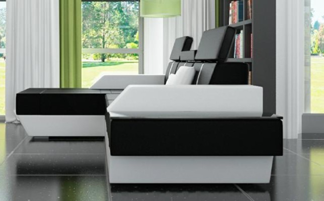 Stoffsofa Ecksofa Textilsofa Sofa + USB Wohnlandschaft Polster Massanfertigung