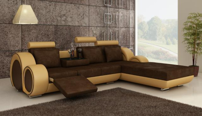 TEXTILSOFA GARNITUR ECKCOUCH USB Massanfertigung WOHNLANDSCHAFT COUCHGARNITUR