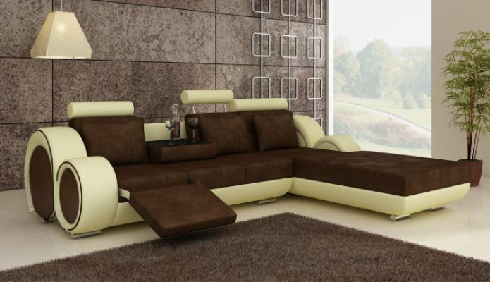 TEXTILSOFA STOFFSOFA WOHNLANDSCHAFT COUCHGARNITUR ECKSOFA Massfertigung USB