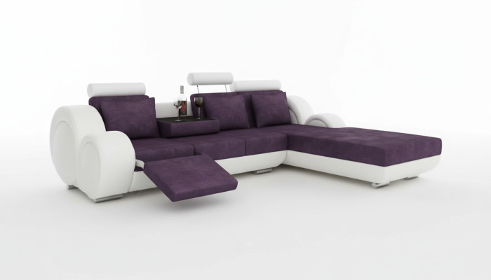TEXTILSOFA STOFFSOFA WOHNLANDSCHAFT COUCHGARNITUR ECKSOFA Massfertigung USB