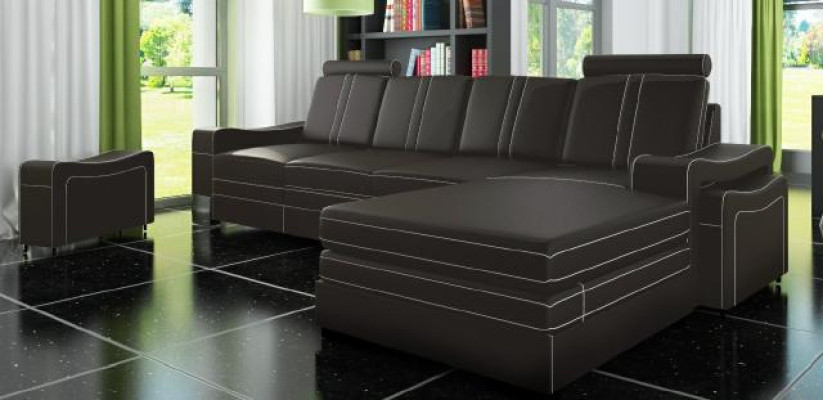 LEDERSOFA LEDERCOUCH LEDERECKSOFA WOHNLANDSCHAFT mit USB,NEU GARNITUR SOFA XXL