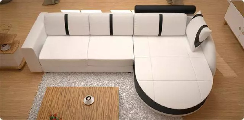 LEDERSOFA ECKSOFA MIT BETTFUNKTION DESIGNERSOFA SCHLAFSOFA LEDERECKCOUCH mit USB