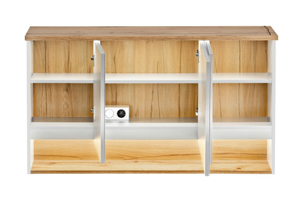 Spiegelschrank Wandschrank Badezimmerschrank mit Spiegel 120 cm LED