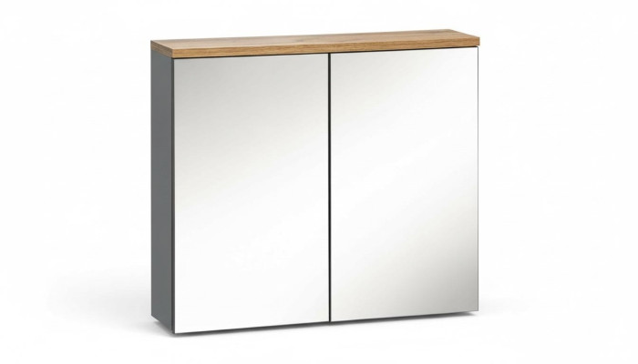 Spiegelschrank Wandschrank Badezimmerschrank mit Spiegel 80 cm Bad