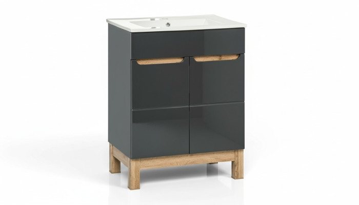 Keramik Waschbecken Waschtisch Unterschrank Becken Badezimmer