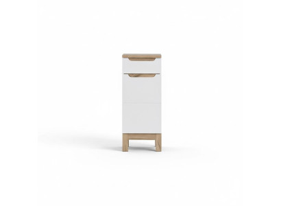 Badmöbel Unterschrank Regale Standfüßen Hochglanz weiß Badschrank