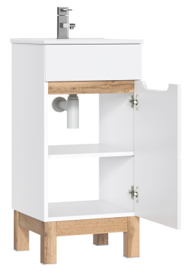Waschtisch Waschbecken Waschtische Badmöbel Unterschrank + Waschbecken Hochglanz
