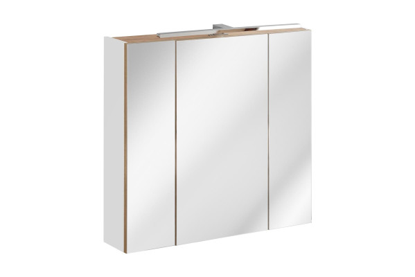 Spiegelschrank Wandschrank Badezimmerschrank mit Spiegel 80 cm Deko LED