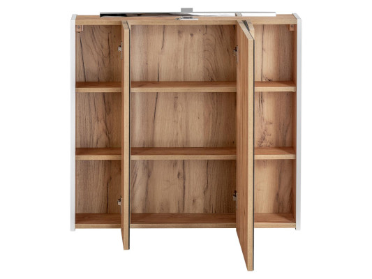 Spiegelschrank Wandschrank Badezimmerschrank mit Spiegel 80 cm Deko LED