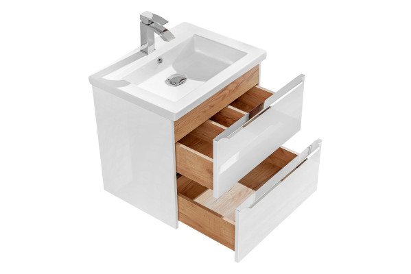 Badmöbel Set 60cm Waschbecken mit Unterschrank Dekorative Modern Waschtisch