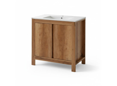 Badmöbel Set 80cm Waschbecken mit Unterschrank Dekorative Modern Waschtisch